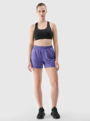 4F Spodenki treningowe szybkoschnące damskie - granatowe XS