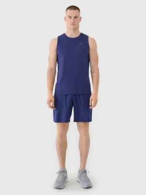 4F Spodenki treningowe szybkoschnące męskie - granatowe L