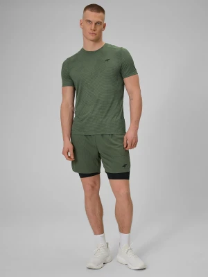 4F Spodenki treningowe szybkoschnące męskie - khaki M