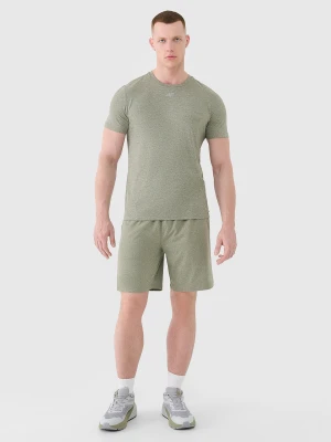 4F Spodenki treningowe szybkoschnące męskie - khaki 3XL