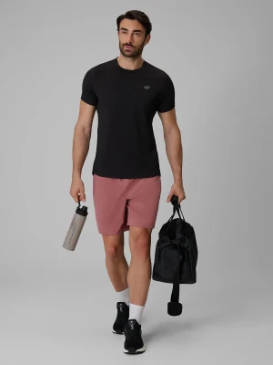 4F Spodenki treningowe szybkoschnące męskie - koralowe L