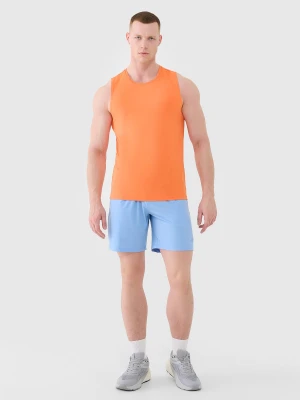 4F Spodenki treningowe szybkoschnące męskie - niebieskie L