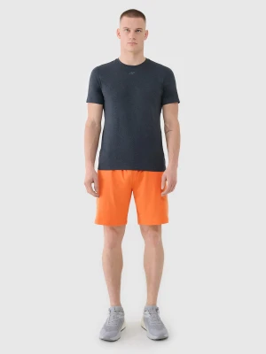 4F Spodenki treningowe szybkoschnące męskie - pomarańczowe L