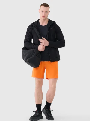 4F Spodenki treningowe szybkoschnące męskie - pomarańczowe XL