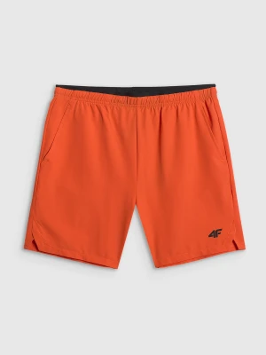 4F Spodenki treningowe szybkoschnące męskie - pomarańczowe XL