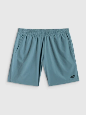 4F Spodenki treningowe szybkoschnące męskie - turkusowe S