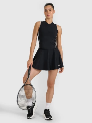 4F Spódnica tenisowa damska - czarna XL