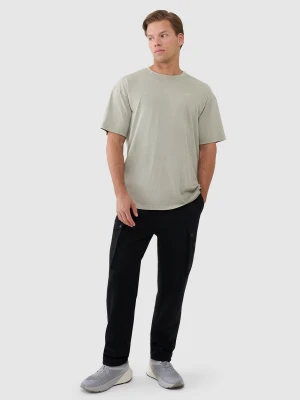4F Spodnie casual cargo męskie - czarne L