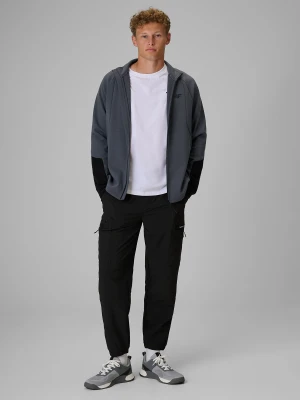 4F Spodnie casual cargo męskie - czarne XL