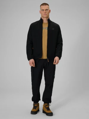 4F Spodnie casual cargo męskie - czarne XS