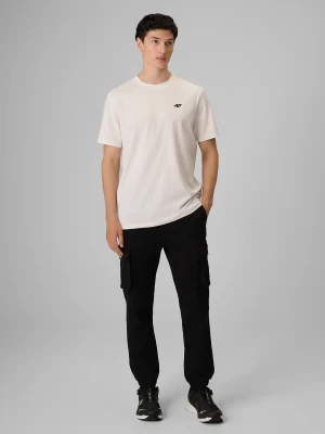 4F Spodnie casual cargo męskie - czarne XL
