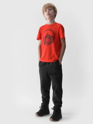 4F Spodnie casual joggery chłopięce - czarne 140 (9-10 lat)