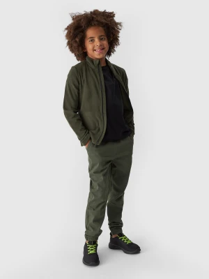 4F Spodnie casual joggery chłopięce - oliwkowy/khaki 146 (10-11 lat)