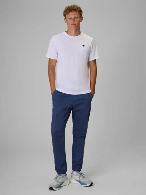 4F Spodnie casual joggery męskie - denim 3XL Granatowy