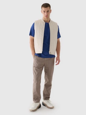 4F Spodnie casual męskie - brązowe M