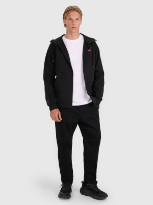 4F Spodnie casual z przeszytym kantem męskie - czarne XL