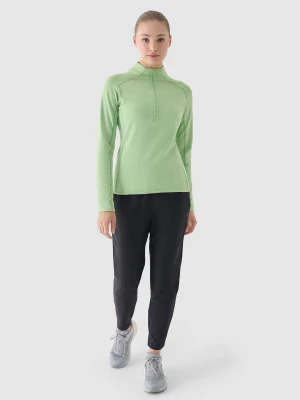 4F Spodnie do biegania szybkoschnące damskie - szare XL