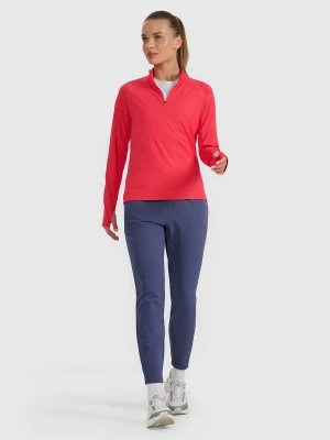 4F Spodnie do biegania w terenie szybkoschnące damskie - granatowe L