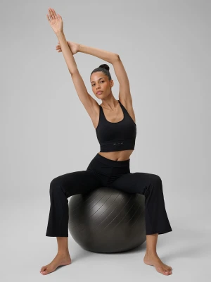 4F Spodnie do jogi z rozszerzanymi nogawkami damskie - czarne XL