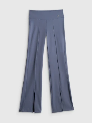 4F Spodnie do jogi z rozszerzanymi nogawkami damskie - niebieskie M