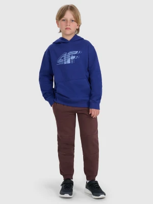 4F Spodnie dresowe joggery chłopięce - brązowe 152 (11-12 lat)