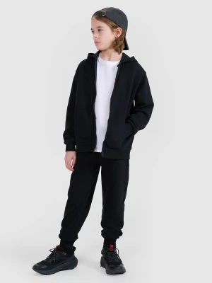 4F Spodnie dresowe joggery chłopięce - czarne 122 (6-7 lat)