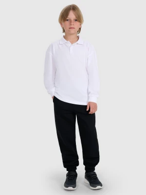 4F Spodnie dresowe joggery chłopięce - czarne 128 (7-8 lat)