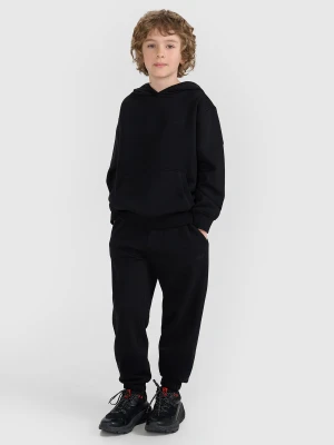 4F Spodnie dresowe joggery chłopięce - czarne 128 (7-8 lat)