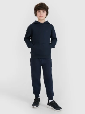 4F Spodnie dresowe joggery chłopięce - granatowe 122 (6-7 lat)