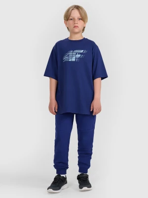 Zdjęcie produktu 4F Spodnie dresowe joggery chłopięce - granatowe 164 (13-14 lat)
