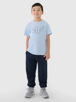 4F Spodnie dresowe joggery chłopięce - granatowe 158 (12-13 lat)