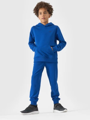 4F Spodnie dresowe joggery chłopięce - niebieskie 122 (6-7 lat)