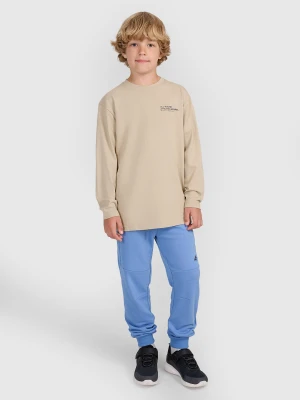 4F Spodnie dresowe joggery chłopięce - niebieskie 158 (12-13 lat)