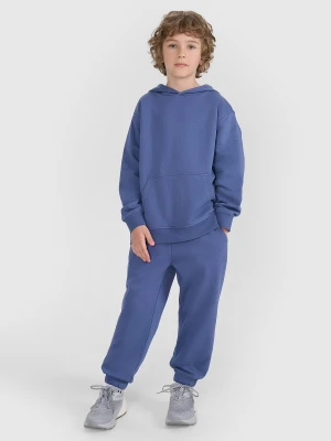 4F Spodnie dresowe joggery chłopięce - niebieskie 164 (13-14 lat)