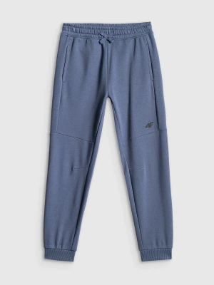 4F Spodnie dresowe joggery chłopięce - niebieskie 158 (12-13 lat)