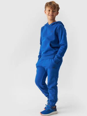 4F Spodnie dresowe joggery chłopięce - niebieskie 164 (13-14 lat)