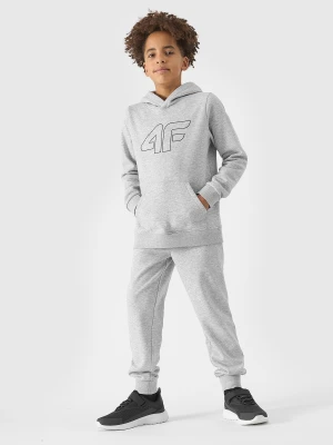 4F Spodnie dresowe joggery chłopięce - szare 122 (6-7 lat)