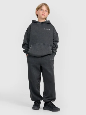 4F Spodnie dresowe joggery chłopięce - szare 134 (8-9 lat)