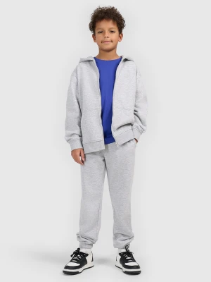 4F Spodnie dresowe joggery chłopięce - szare 128 (7-8 lat)