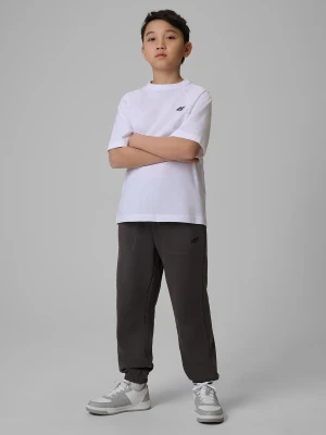 4F Spodnie dresowe joggery chłopięce - szare 158 (12-13 lat)