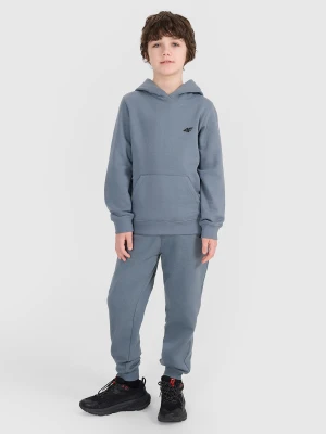 4F Spodnie dresowe joggery chłopięce - turkusowe 122 (6-7 lat)