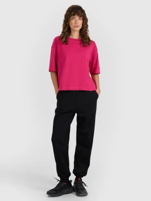 4F Spodnie dresowe joggery damskie - czarne M