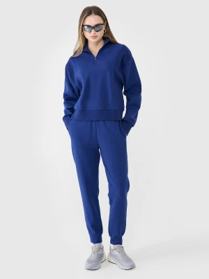4F Spodnie dresowe joggery damskie - granatowe XS