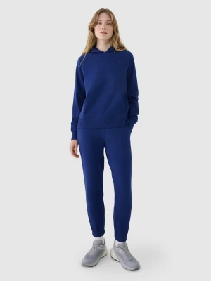 4F Spodnie dresowe joggery damskie - granatowe S