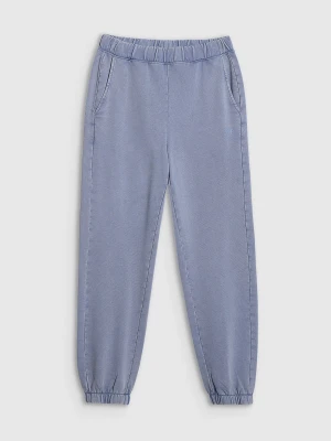 4F Spodnie dresowe joggery damskie - niebieskie XL