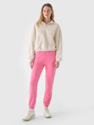 Zdjęcie produktu 4F Spodnie dresowe joggery damskie - różowe S