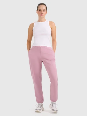 4F Spodnie dresowe joggery damskie - różowe S