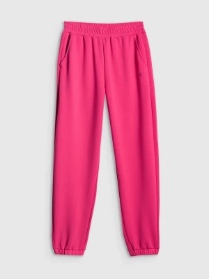 4F Spodnie dresowe joggery damskie - różowe XS