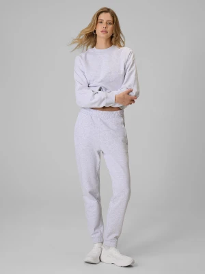 4F Spodnie dresowe joggery damskie - szare XS