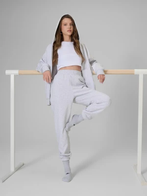 4F Spodnie dresowe joggery damskie - szare M